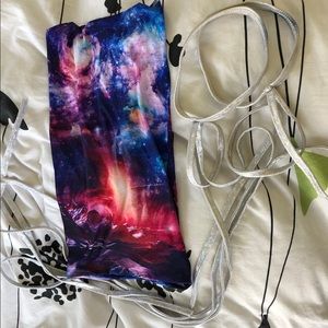 FESTIVAL/RAVE ACCESSORIES BUNDLE mask & leg wraps